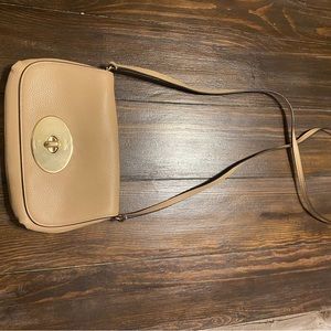 Tan Coach Crossbody Clutch